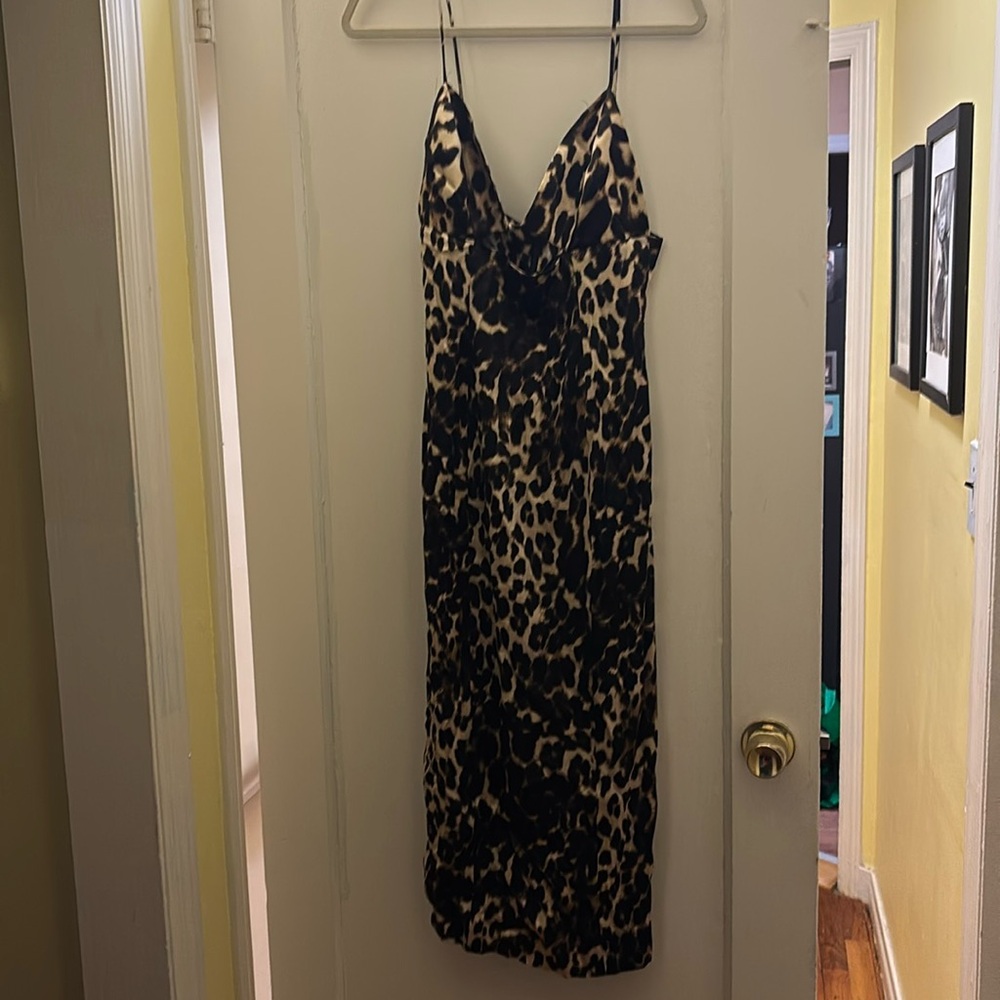 ZARA dress.  Animal print.  Brand new with tags. Size medium.